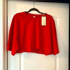 Balance (vitality) new with tags orange cropped tee size M